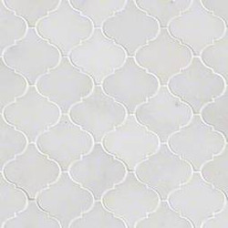 MSI Greecian White Arabesque Polished Marble Mosaic SMOT-GRE-AREBESQ